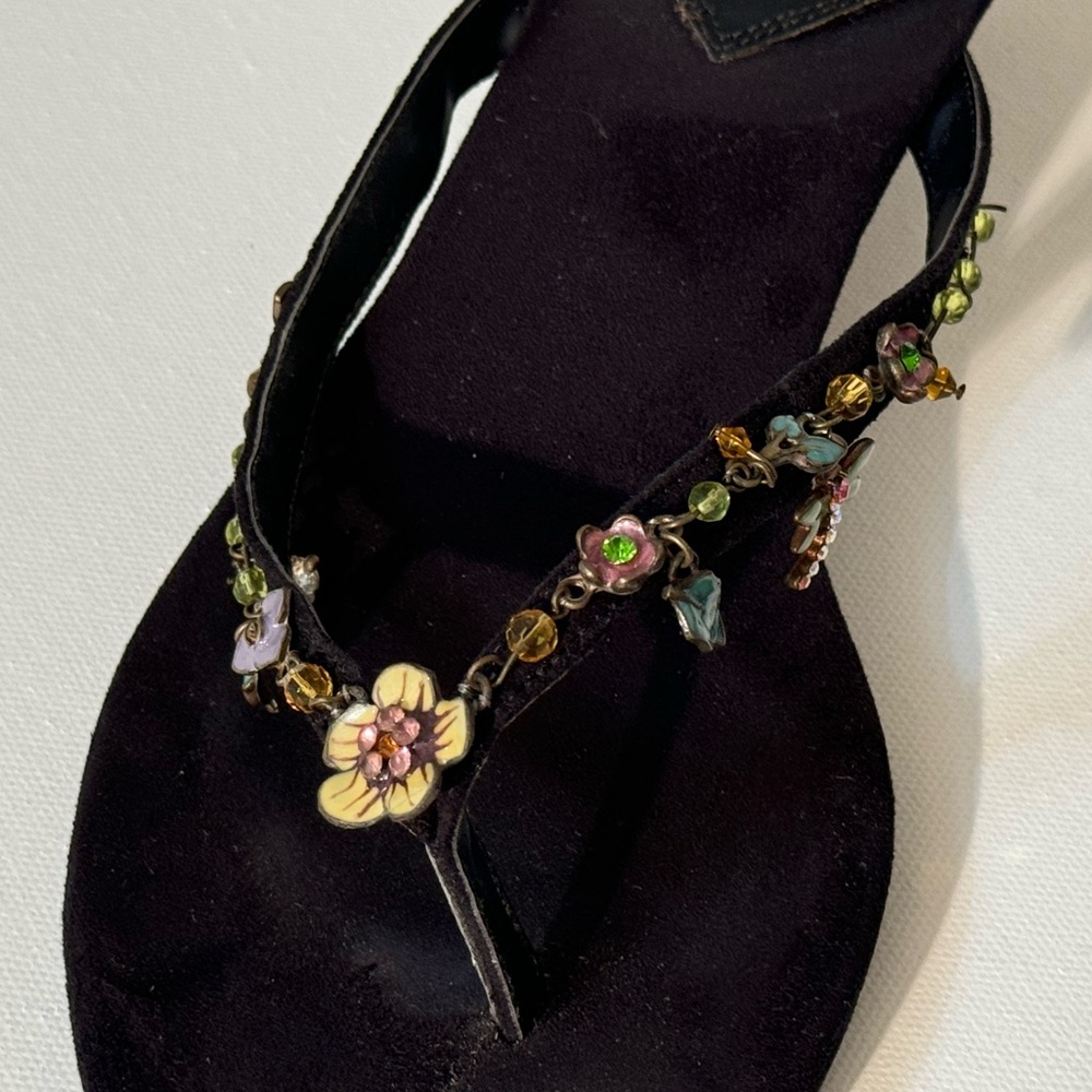 Zara Embellished Kitten Heel Sandals - Picture 3 of 8